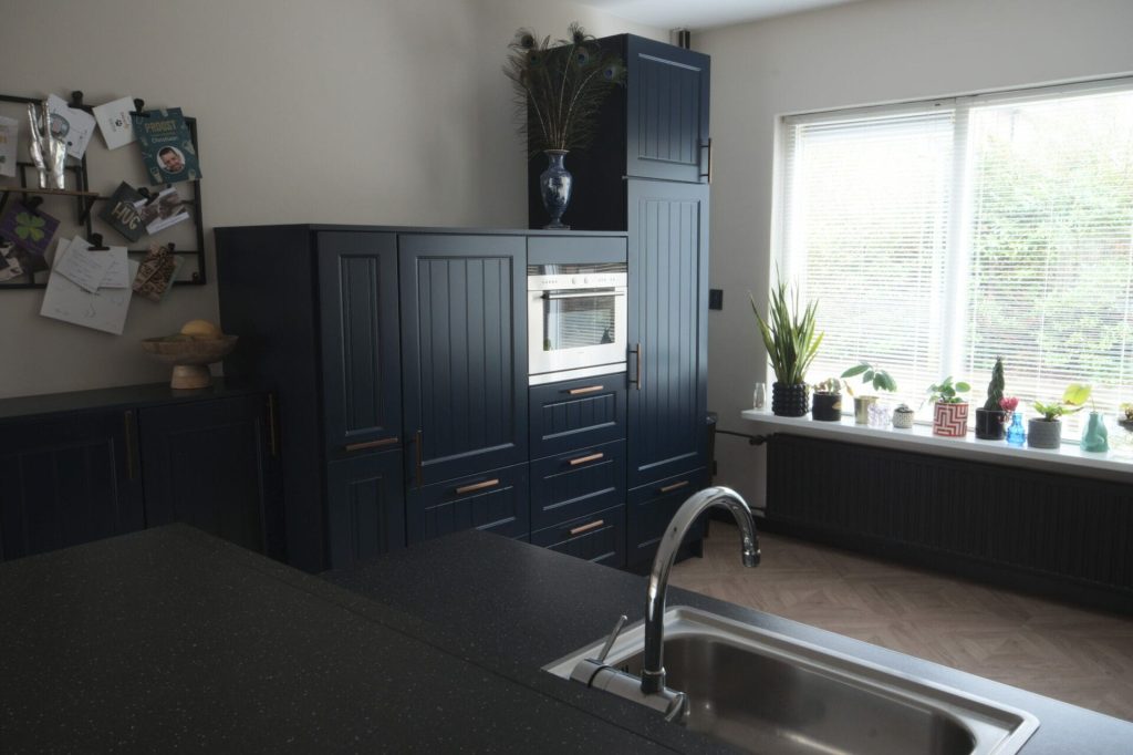 Keuken blauw