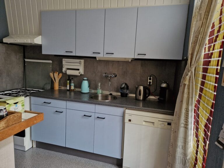 Keuken grijsblauw